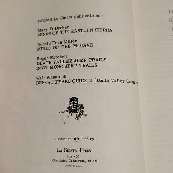 Mines of Death Valley by L. Burr Belden 1976 California Local History Wild West - Picture 7 of 13